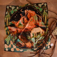 Desert Nights: 35x35 Western Mulberry Silk Wild Rag