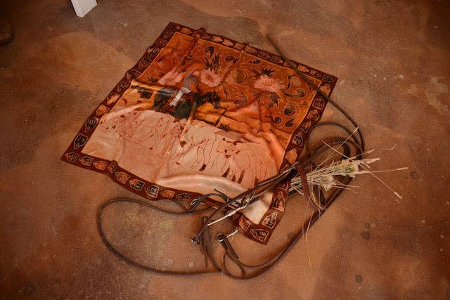 Round Up: 35x35 Floral Cattle Cowgirl Western Mulberry Silk Wild Rag