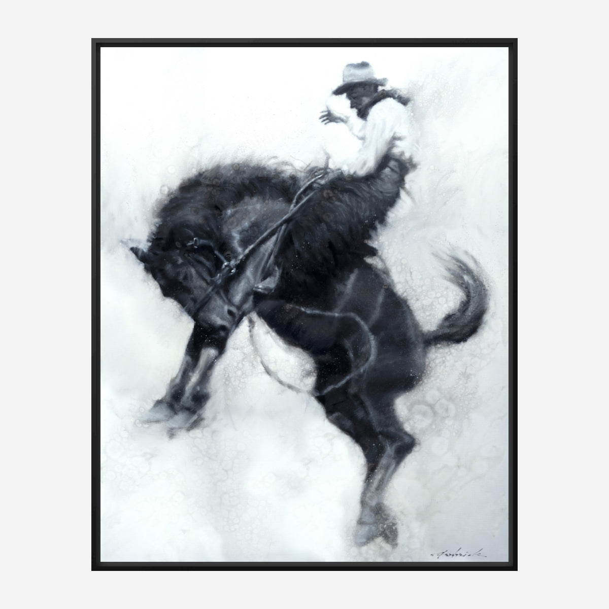 Buck vintage cowboy print - David Frederick Riley