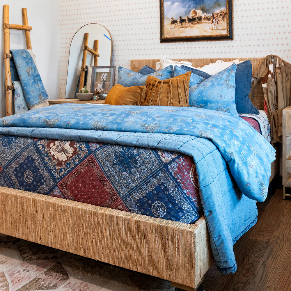 Tasha Polizzi Lee Western Washed Denim Bedding Set