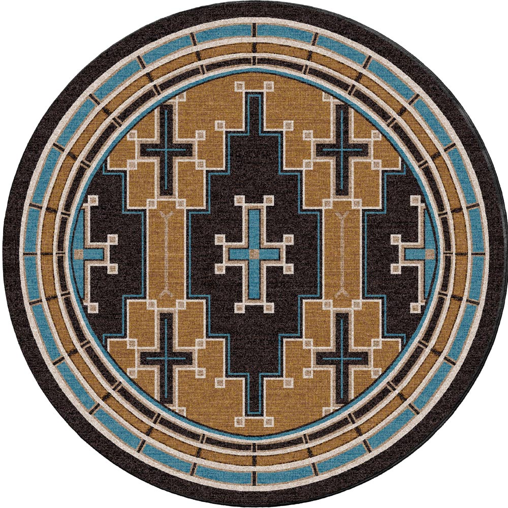 The Crusade - Brown and Turquoise
