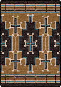The Crusade - Brown and Turquoise
