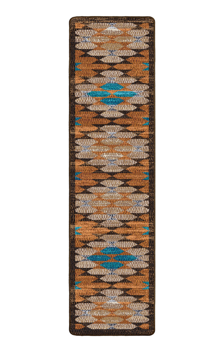 Diamond Path - Rust Southwestern Rug