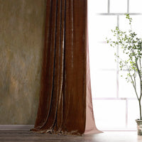 Stella Faux Silk Velvet Curtain