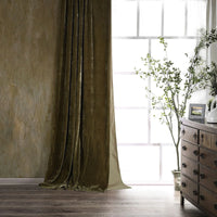 Stella Faux Silk Velvet Curtain