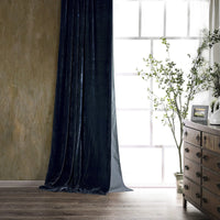 Stella Faux Silk Velvet Curtain