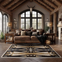Horse Thieves - Warm Taupe Southwestern Rug