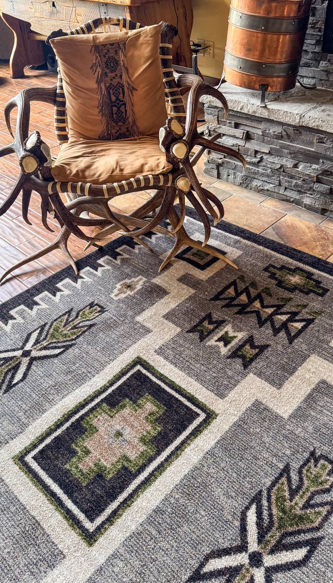 Southwestern Rug | Old Crow - Olive
