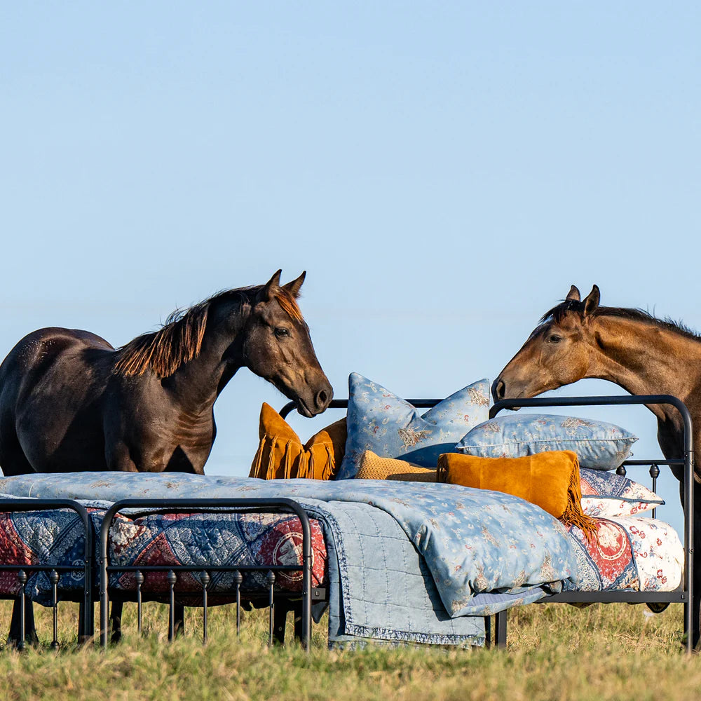 Tasha Polizzi Lee Western Washed Denim Bedding Set