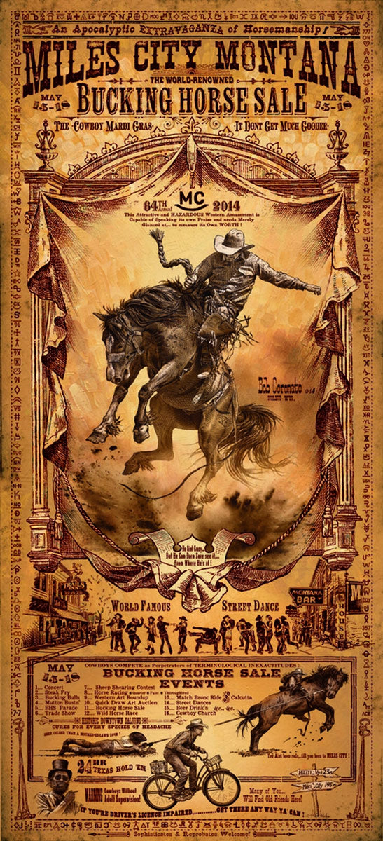 Miles City Montana Rodeo Poster