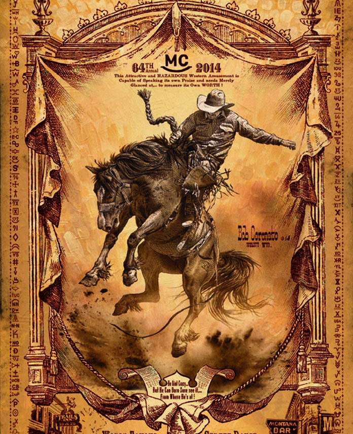 Miles City Montana Rodeo Poster