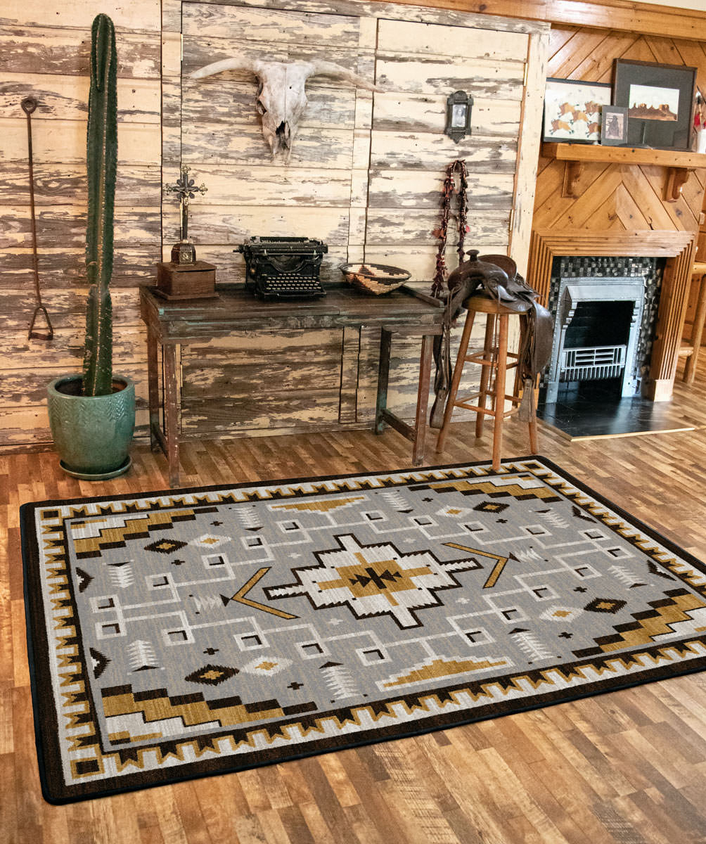 Overshadows - Natural Grays Southwestern Rug