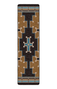 The Crusade - Brown and Turquoise