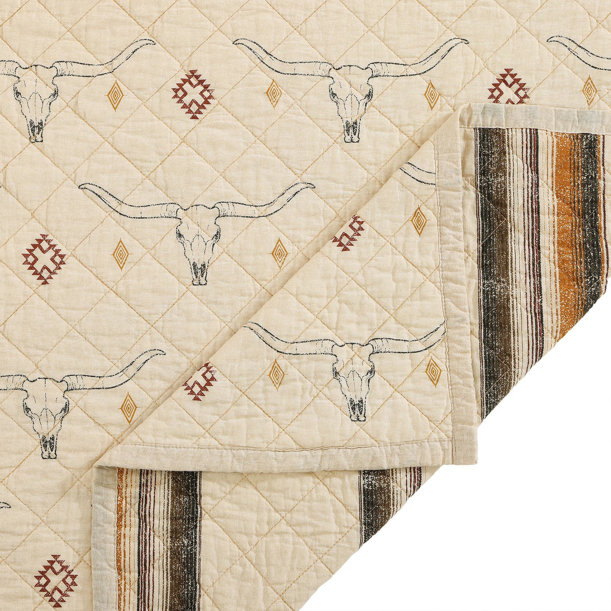 Maverick Longhorns Reversible Quilt Set