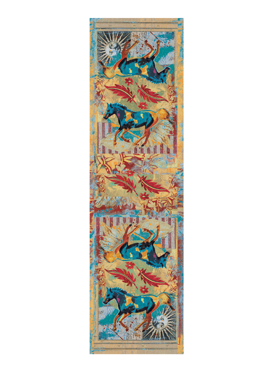 Ruiz Galloping Horses - Teal