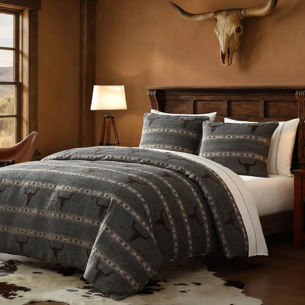 Chisholm Longhorn Chenille Jacquard Bedding Set