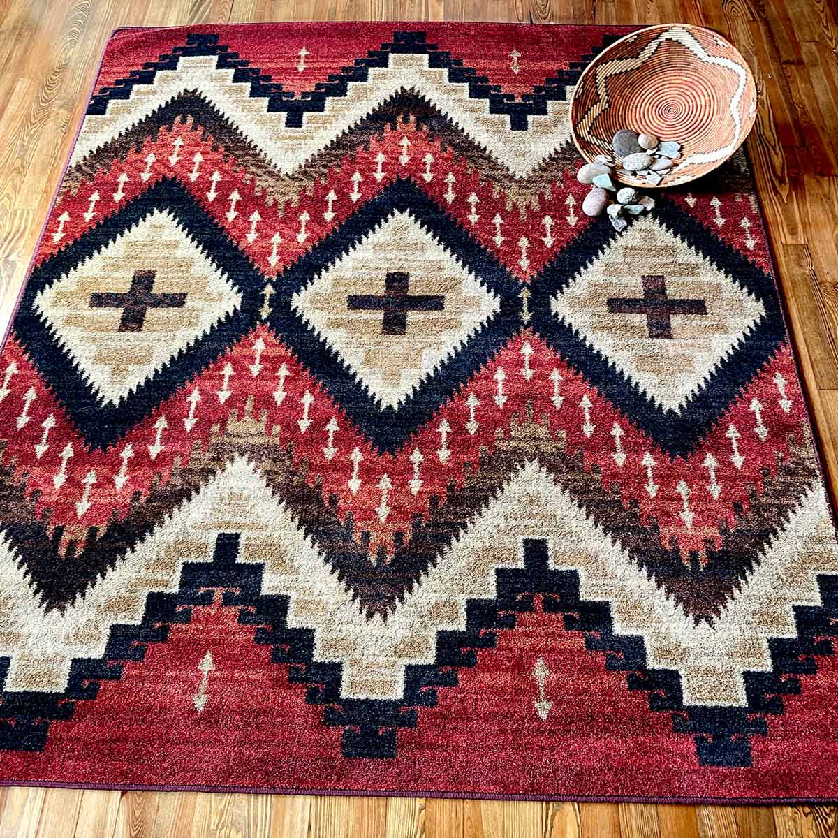 Seeker - Fire Brick Southwestern Rug