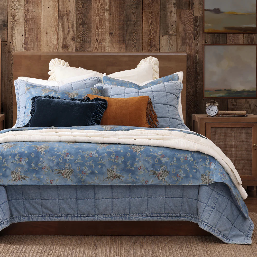 Tasha Polizzi Lee Western Washed Denim Bedding Set