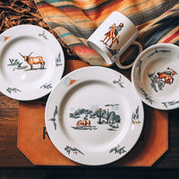 Painted Ranch Life 16pc Ceramic Dinnerware Set