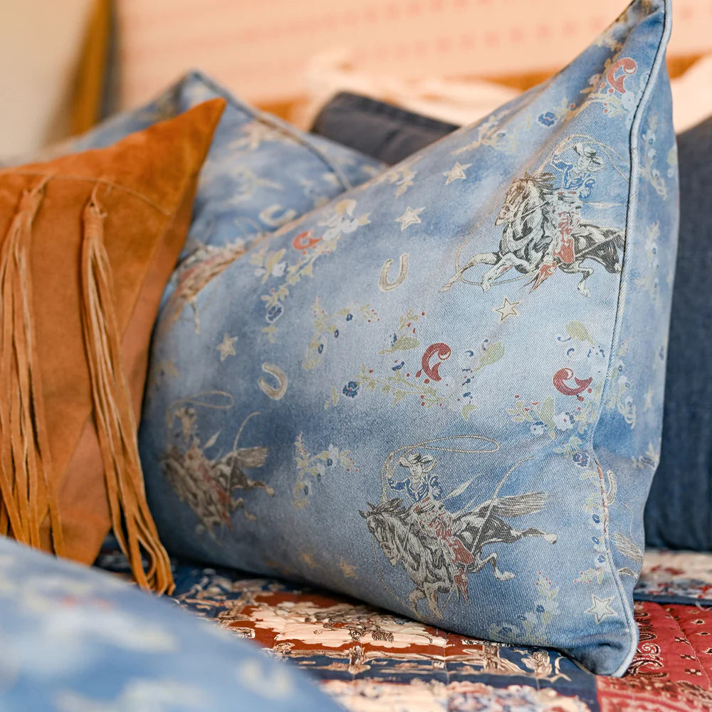 Tasha Polizzi Lee Western Washed Denim Bedding Set