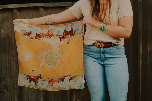 Longhorn Open Range Cowgirl Wild Rag