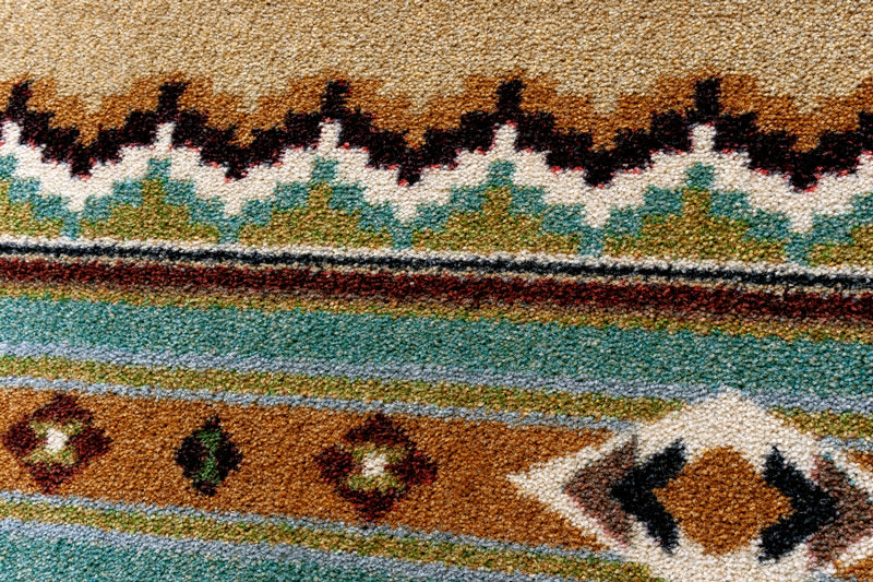 Cinnabar - Tan Southwestern Rug Detail
