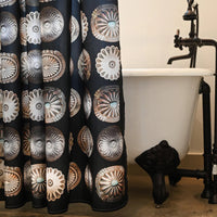 Black Concho Shower Curtain