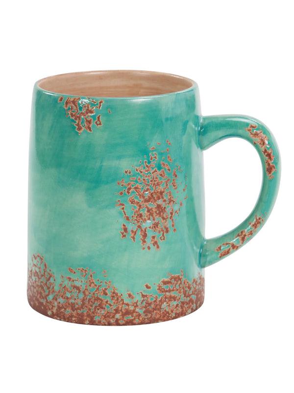 Turquoise Patina Coffee Mugs