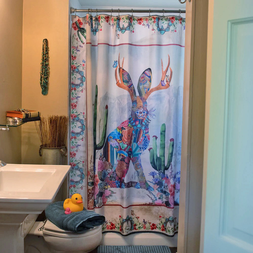 Jackalope Shower Curtain