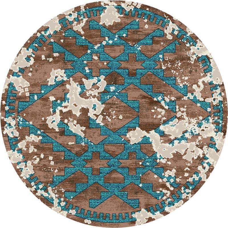 Distressed Fresco - Turquoise Rug