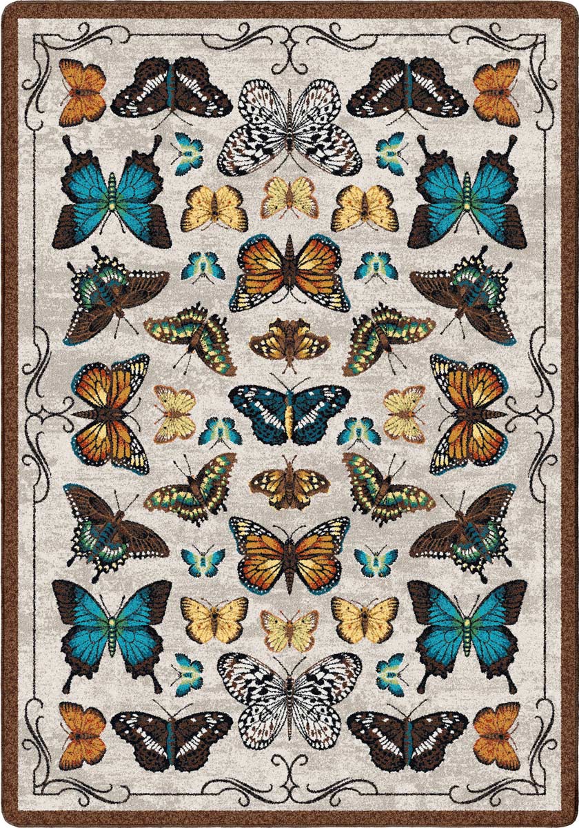 Butterflies - English Collectors Cabinet Rug Collection