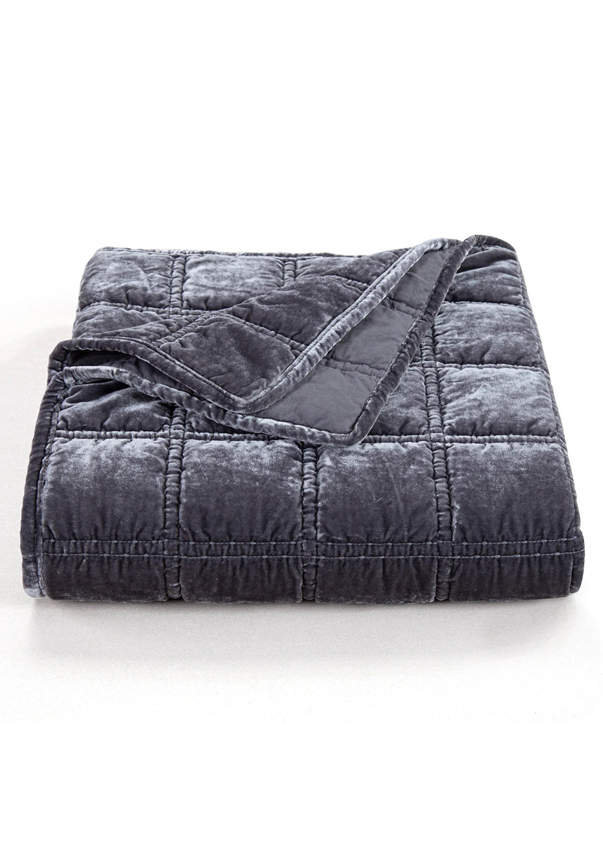 Grey best sale velvet throw