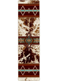 southwestern cowboy cowhide rug