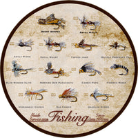 Fly Fishing Round Rug