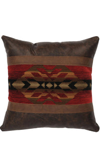Leather Fabric Texas Design Pillow