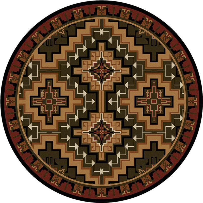 Hill Country Texas Round Area Rug