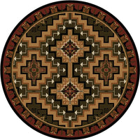 Hill Country Texas Round Area Rug