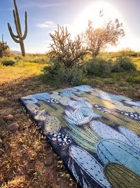 Saguaro Dusk Cactus Rug