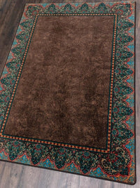 leather style rug