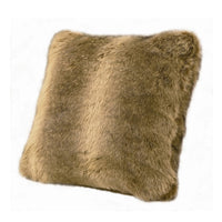 Oversized Wolf Faux Fur Throw Pillow
