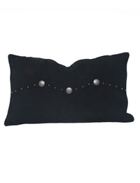 Black Western Suede Pillow