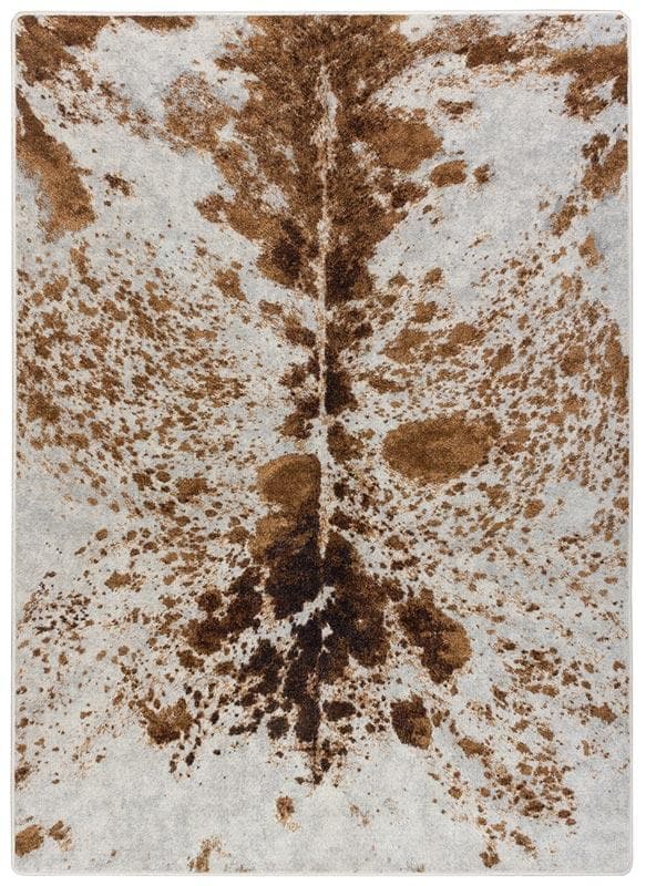 Pioneer Longhorn - Spotted Brindle Cowhide Rug