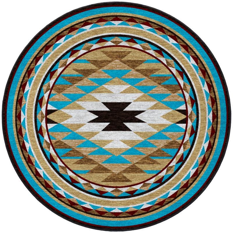 Southwestern round  rug