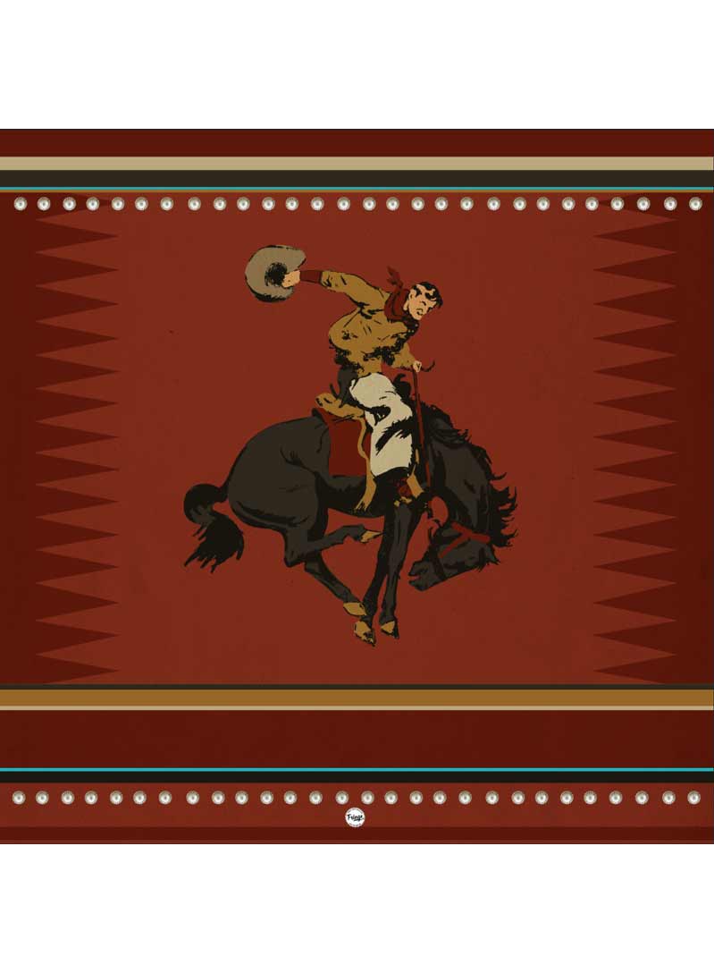 Cowboy Up Fringe Scarves Wild Rag - Main Image