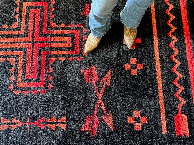 Shoot Me Straight - Power Red Area Rug
