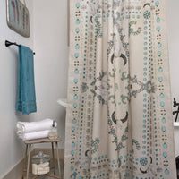 Squash Blossomed Shower Curtain