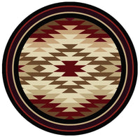 Starburst - Red Southwest Rug