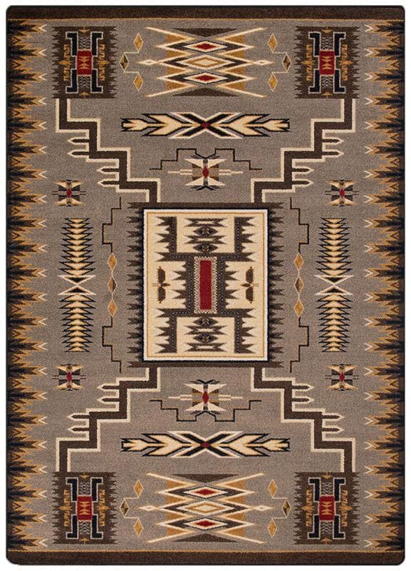 American Dakota Southwest Storm Catcher Rug - Rust, 8' x 11