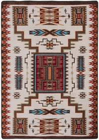 Storm Pattern Rustic Area Rug