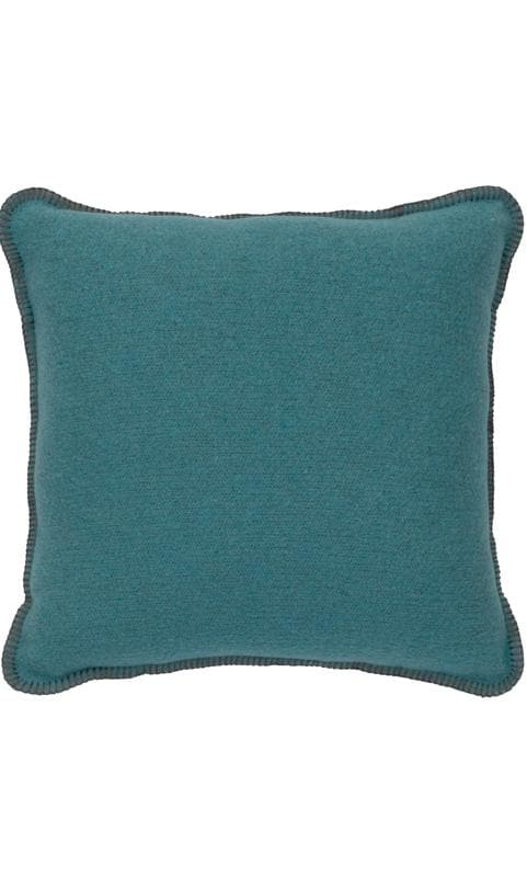 Turquoise Wool Pillow